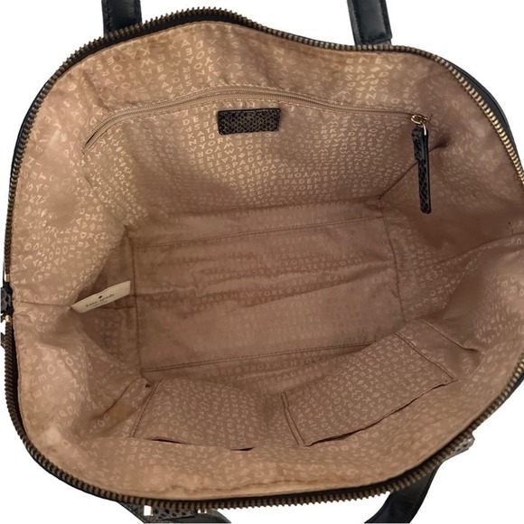 KATE SPADE New York Parliament Snake Print Top Handle with Crossbody Strap - Picture 7 of 11